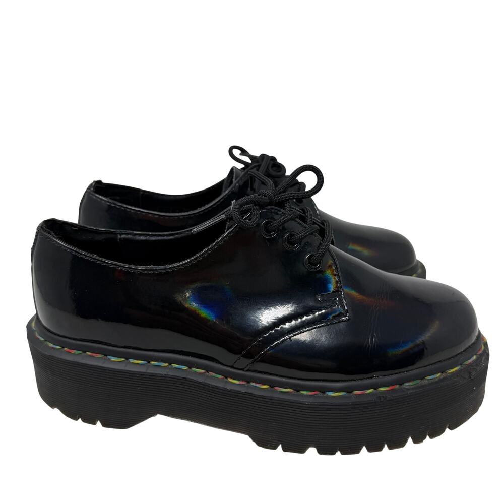 Dr. Martens 1461 Quad Rainbow Platform Shoe W-9 / M-8